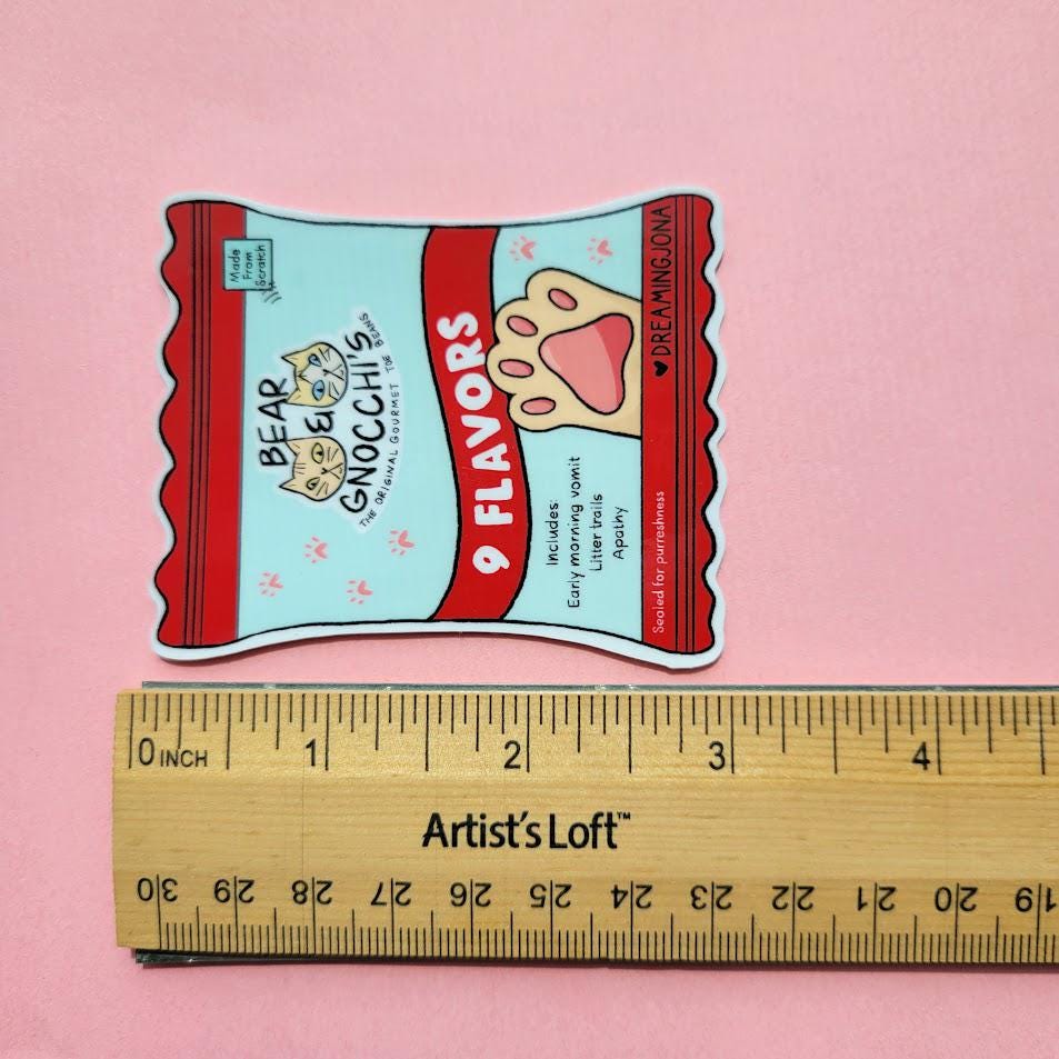 Nine Flavors of Toe Beans | Funny Cat Sticker Decal for Cat Lovers