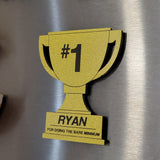 Personalized Fridge Magnet | #1 for doing the bare minimum