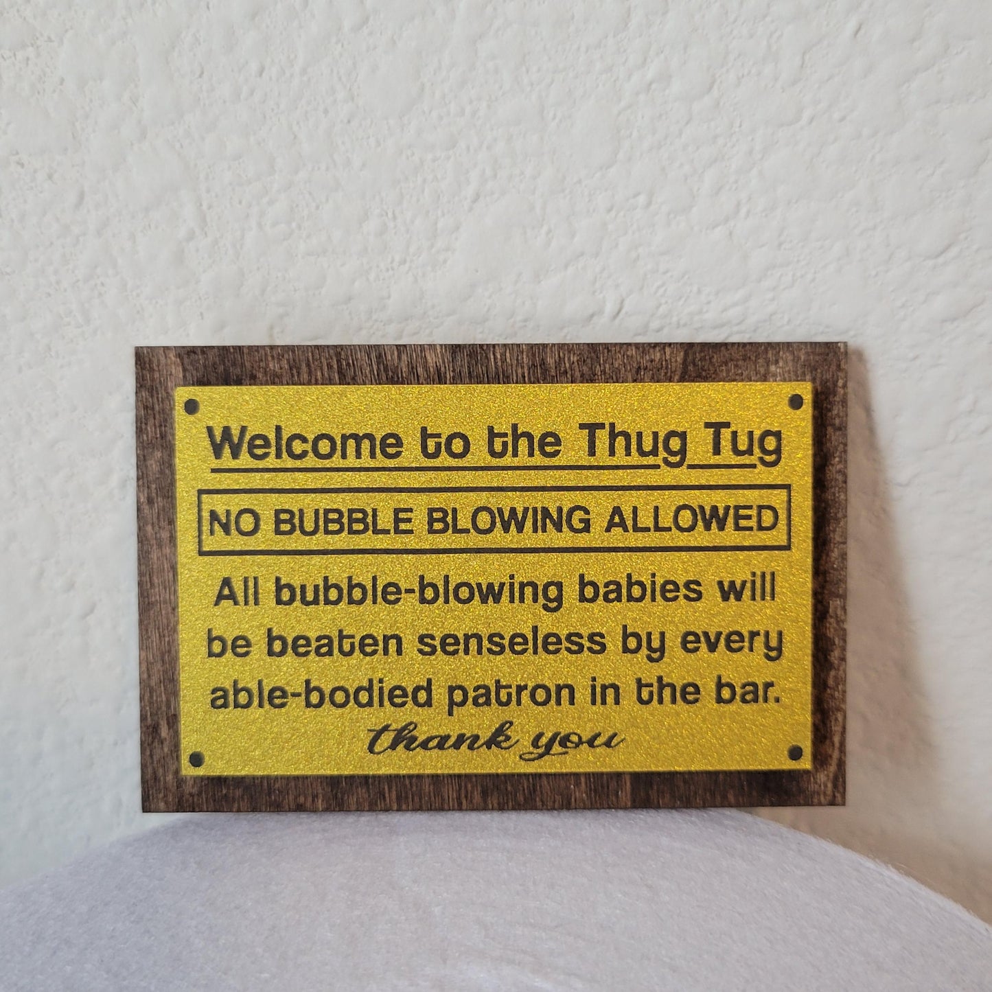 Thug Tug Sign Magnet