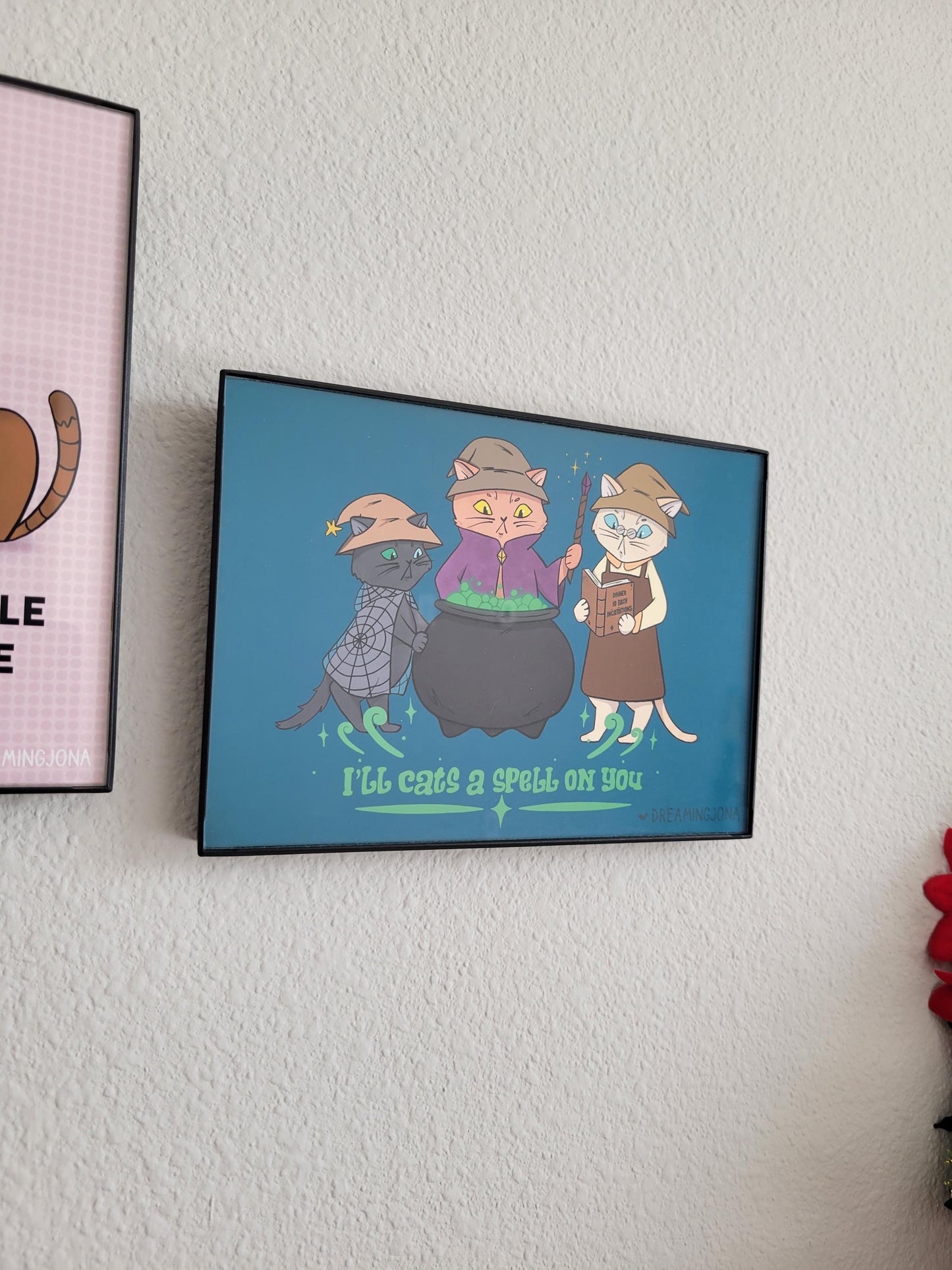Spell Catsers | Spooky Cat Art Print 5 x 7